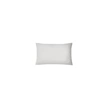 Orta Boy 40x60cm %100 Pamuklu Saten Kumaş Yastık Kılıfı 2adet Gizli Fermuarlı Beyaz