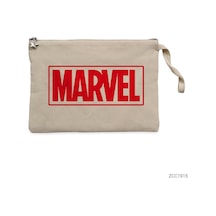Zepplin Giyim Marvel Logo Clutch Astarlı Cüzdan / El Çantası