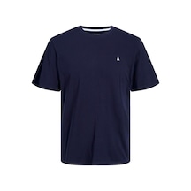 Jack & Jones Jack&jones Paulos Erkek Lacivert Yuvarlak Yaka Tişört 12245087-NVY Lacivert