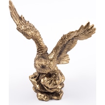 20 cm Yüksekliğinde Altın Rengi Kartal Biblosu