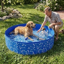 Katlanabilir Köpek Havuzu 120 Cm X 30 Cm 51144 Lacivert