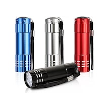 9 Led Li Pilli El Feneri Pratik Ve Ekonomik Aydınlatma Kompakt Günlük Kullanım Wt-036