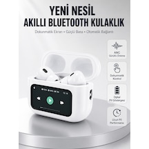 Dokunmatik Ekranlı Bluetooth Kulaklık Anc Gürültü Önleme Suya Dayanıklı Yeni Nesil - Lisinya