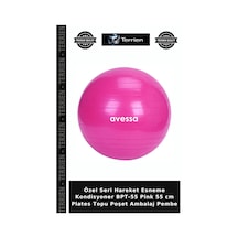 Özel Seri Hareket Esneme Kondisyoner Bpt-55 Pink 55 Cm Plates Topu Poşet Ambalaj Pembe