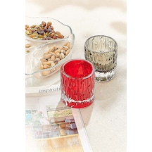 Pasabahce Kabuk Tealight Mumluk 7 Cm Smoke - 1 Adet Gri
