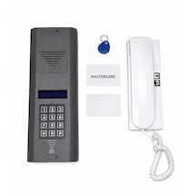 Kart Okumalı Dijital Panel Ve Telefonlu Konuşma Apartman Sistemleri 1 Daire Paket