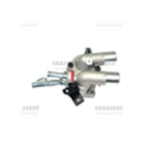 MAHER 9818 Termostat Kapak Komple Alt Üst Accent 06= Era Benzinli
