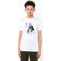 Tshirthane Rurouni Kenshin Poster Japan Beyaz Çocuk Bisikletyaka Tshirt 001