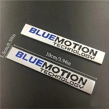 Bluemotion Metal Araba Amblemi - Yüksek Kaliteli Metal Plaka Çerçevesi Ve Bagaj Rozeti 2adet