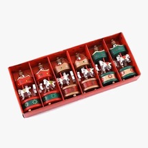 Ahşap Atlı Karınca Yılbaşı Süsü 6'lı Set Diğer