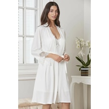 Pierre Cardin P5040 Bayan Penye 6'lı Gelin Çeyiz Seti Ekru