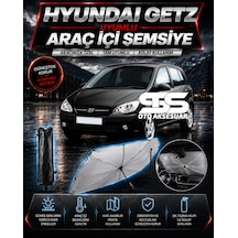 Hyundai Getz Araç Ön Cam Güneşliği Katlanabilir Şemsiye Oto Güneşlik Uv Korumalı Gölgelik Araba Oto Şemsiyesi