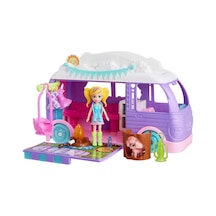 Muhteşem Karavan Polly Pocket Muhteşem Karavan, Bebek Ve Evcil Hayvan Oyun Seti, Kamp Ve Yiyecek Temalı Aksesuarlar, Seyahat Oyuncağı Jcc32 000 Açık Krem