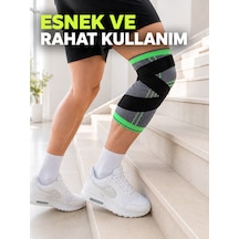 Ayarlanabilir Çapraz Bantlı Sporcu Dizliği Örme Esnek Diz Destekleyici Çok Renkli