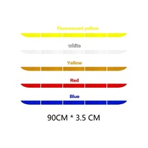 Kırmızı 5 Adet/takım Araba Yansıtıcı Çıkartmalar Su Geçirmez Araba Uyarı Etiketi Yansıtıcı Bant Araba Çıkartmaları Çıkartmalar Araba Gövde Vücut
