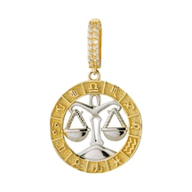 Terazi Burç Altın Charm 2,83 Gr-6488