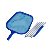 Neevoyu Halka Havuz Temizleme Aleti Mavi 5 Bölmeli Alüminyum Çubuklu Yaprak Ve Çöp Toplama Ağı Ka001-1 Mavi