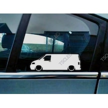 T5 Transporter Panel Van Kapı Kelebek Cam Oto Sticker 17 Cm 2 Adet