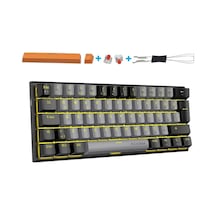 Mini T9 Türkçe Q Mekanik Klavye Red Switch Gamer Oyuncu Klavyesi