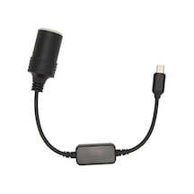 Duokon Araç Çakmak Güç Adaptörü 5v Usb C - 12v Usb C Çakmak Dönüştürücü Telefon Gps