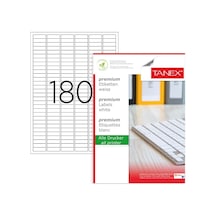 Tanex Premium 30X9 Mm. A4 Lazer Etiket 100 Lü Tw-2060