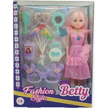 Güzellik Seti 7 Parça Aksesuarlı Bebek Seti - Pembe