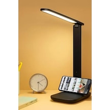 Şarjlı Masa Lambası, 3 Renk Dokunmatik, Telefon Standlı, 9w .