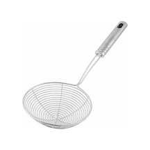 Promosyonca Metal Kevgir, 14-16 Cm Çap, Uzun Saplı, Mutfak Süzgeci, Gümüş 16 Cm Diğer