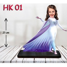 Özcan Tasarım Kişiye Özel Ahşap Biblo - Kız Çocuk Karikatür Biblo - Kahraman