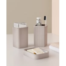 Kelly 3'lü Banyo Seti - Açık Kahve 8682116977340 Toprak