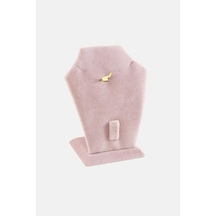 Kadife - 567 - Set Kolye Standı - Concepta - Açık Pembe