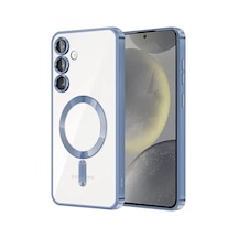 Newface - 59 -  Galaxy Uyumlu S23 Plus Kılıf Kross Magneticsafe Kapak - - Edntrend - Sierra Blue