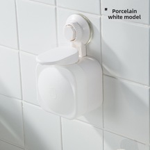 Shineyee Banyo Duş Jeli Dispenseri, Sürekli Plastik, 200ml, Sünger Tutucu, Delme Yok, Duvar Montajlı, Kolay Dolum, Hijyenik, Ev Ve İş Yeri Kullanıma Uygun Beyaz Diğer