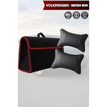 Volkswagen Micro Bus Uyumlu Bagaj Çantası Siyah Renk Koltuk Yastığı Lüks Model