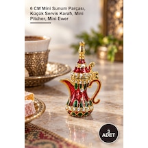 3 Adet Minik İbrik 6 Cm Mini Sunum Parçası, Küçük Servis Karafı, Mini Pitcher, Mini Ewer