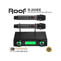 Roof R-203ee Wireless Çift El Telsiz Mikrofon