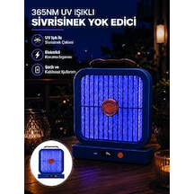 Masaüstü Şarjlı Elektrikli Sinek Öldürücü Uv Teknolojili Mavi Cihaz - Lisinya