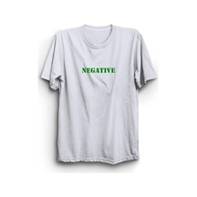 Negative Baskılı Tshirt Beyaz