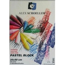 Alex Schoeller Fon Kartonu Pastel Block 15 Yp 35x50 220 Gr Spiralli