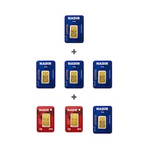 Nadir Gold 24 Ayar 14,5 Gram Külçe Altın 5 Adet 2,5 Gram Külçe Altın + 2 Adet 1 Gram Külçe Altın