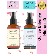 Gül Suyu Ve Biberiye Suyu Seti -seyreltilmemiş, Doğal Hidrosolü Seti 2x100ml