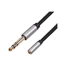Sones 3662a 6,35 Mm Erkek - 3,5 Mm Dişi Ses Adaptör Kablosu, Uzunluk: 3 M