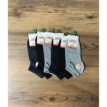 Kadın Bambu Dikişsiz 6'lı Çorap Gri