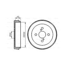Bosch 0986477138 Fren Kampanası Arka Yaris 1999 2005 Yaris Verso 2002 200 3 4243152021