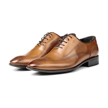 Stylish Hakiki Deri Erkek Oxford Bağcıklı Klasik Ayakkabı
