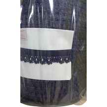 Çamaşır Lastiği Dantelli 1 Cm 1 Metre Lacivert