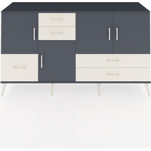 Kronos Konsol 4 Raflı 5 Çekmeceli 4 Kapaklı 176x59x99 Antrasit-an Antrasit-antrasit/aytaşı