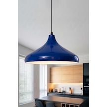 Nova Metal Sarkıt Avize, Bohem Tavan Lambası Ve Salon Oturma Odası Aydınlatması - Lacivert - 35 Cm Modern Dekor Diğer