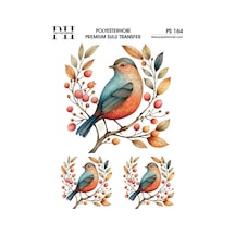 Polyesterhobi Premium Sulu Transfer 25x35 Cm Kuş Desenli Ps 164