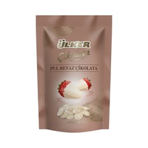 Ülker Pul Çikolata Beyaz 100g - Pastalar Ve Tatlılar İçin Pratik Beyaz Çikolata 4'li Avantaj Pa Tarı